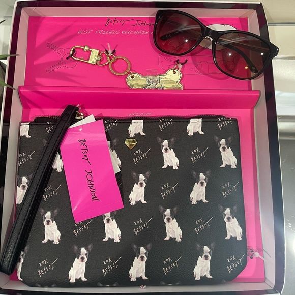 Betsey Johnson Handbags - BETSY Johnson wristlet and dog tag